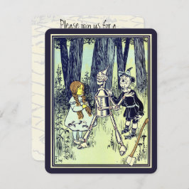 ヴィンテージ魔法使いオズ・ドロシー・ティンマン誕生日パーティー 招待状