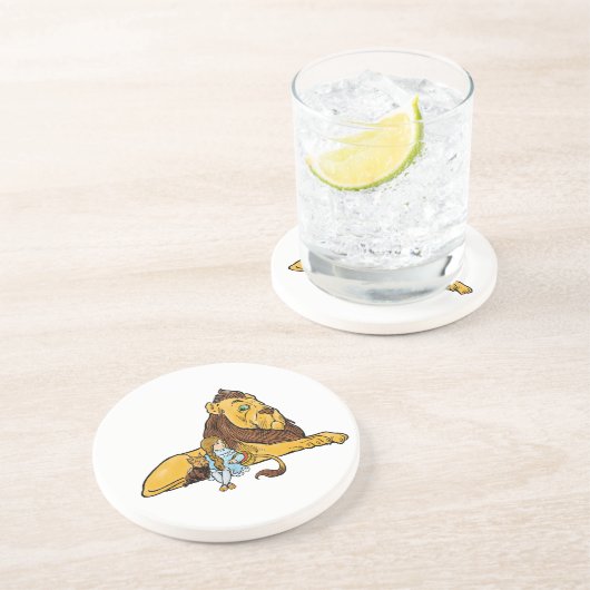 ヴィンテージ魔法使いオズ、ドロシー、トトとライオン コースター (側面)