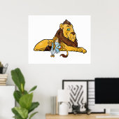 ヴィンテージ魔法使いオズ、ドロシー、トトとライオン ポスター (ホームオフィス)