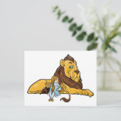 ヴィンテージ魔法使いオズ、ドロシー、トトとライオン ポストカード (スタンド正面)