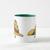 ヴィンテージ魔法使いオズ、ドロシー、トトとライオン マグカップ (中央)