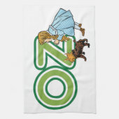 ヴィンテージ魔法使いオズ・ドロシー・トトと大きな手紙 キッチンタオル (縦)