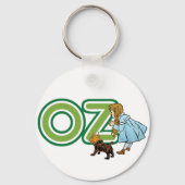 ヴィンテージ魔法使いオズ・ドロシー・トトと大きな手紙 キーホルダー (正面)