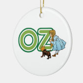 ヴィンテージ魔法使いオズ・ドロシー・トトと大きな手紙 セラミックオーナメント (左)