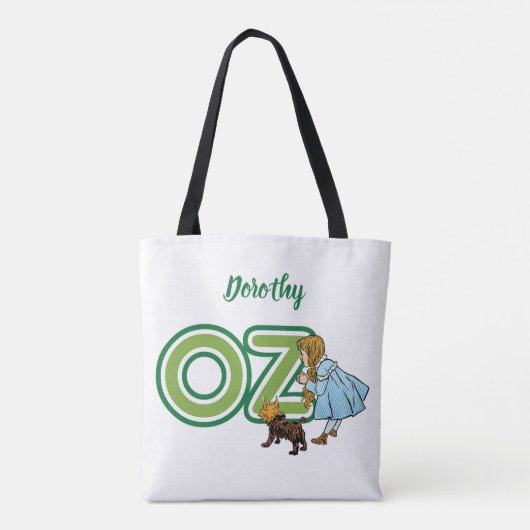 ヴィンテージ魔法使いオズ・ドロシー・トトと大きな手紙 トートバッグ (裏面)