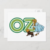 ヴィンテージ魔法使いオズ・ドロシー・トトと大きな手紙 ポストカード (正面/裏面)