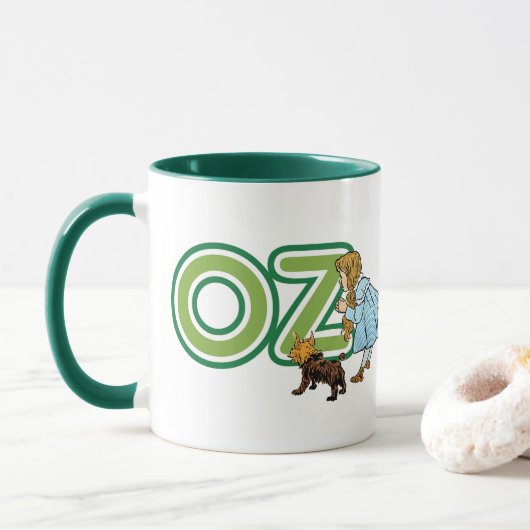ヴィンテージ魔法使いオズ・ドロシー・トトと大きな手紙 マグカップ (ドーナツ)