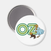 ヴィンテージ魔法使いオズ・ドロシー・トトと大きな手紙 マグネット (正面/裏面)