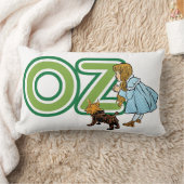 ヴィンテージ魔法使いオズ・ドロシー・トトと大きな手紙 ランバークッション (ブランケット)