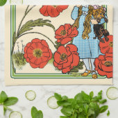 ヴィンテージ魔法使いオズ、ドロシー、トト キッチンタオル (折り畳み)