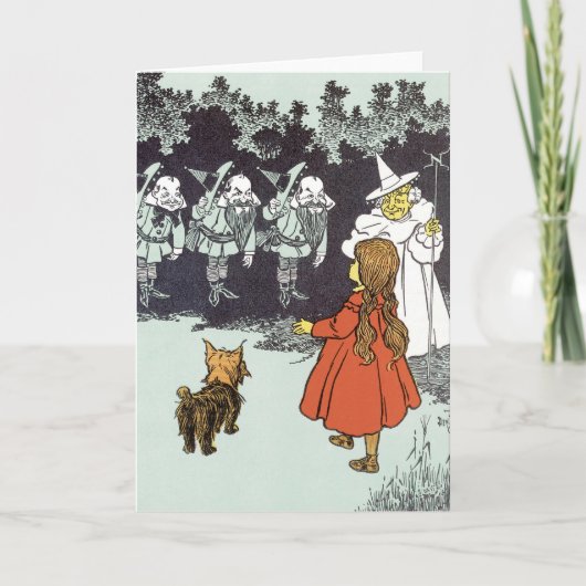 ヴィンテージ魔法使いオズ・ドロシー・トト・グリンダ・マンチキンズ カード (正面)