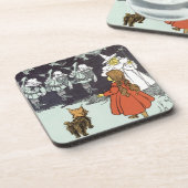 ヴィンテージ魔法使いオズ・ドロシー・トト・グリンダ・マンチキンズ コースター (左側)