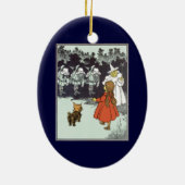 ヴィンテージ魔法使いオズ・ドロシー・トト・グリンダ・マンチキンズ セラミックオーナメント (裏面)