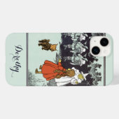 ヴィンテージ魔法使いオズ・ドロシー・トト・グリンダ・マンチキンズ Case-Mate iPhoneケース (裏面 (横))