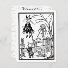 ヴィンテージ魔法使いオズ・ドロシー・バースデーパーティー 招待状