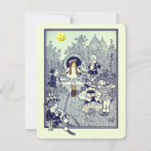 ヴィンテージ魔法使いオズ・ドロシー・バースデーパーティー 招待状 (正面)