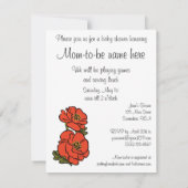 ヴィンテージ魔法使いオズ、ドロシー、女の子ベビーシャワー 招待状 (裏面)