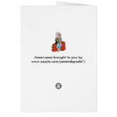 ヴィンテージ魔法使いオズ、ドロシー、赤いポピーの花 (裏面)