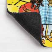 ヴィンテージ魔法使いオズ、ドロシー、赤いポピーの花 マウスパッド (コーナー)