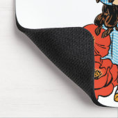 ヴィンテージ魔法使いオズ、ドロシー、赤いポピーの花 マウスパッド (コーナー)