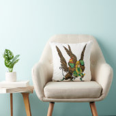 ヴィンテージ魔法使いオズ、ドロシー、邪悪なサル飛んでいる クッション (椅子)