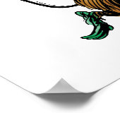 ヴィンテージ魔法使いオズ、ドロシー、邪悪なサル飛んでいる ポスター (角)