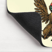 ヴィンテージ魔法使いオズ、ドロシー、邪悪なサル飛んでいる マウスパッド (コーナー)