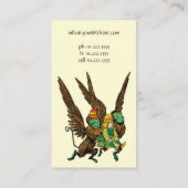 ヴィンテージ魔法使いオズ、ドロシー、邪悪なサル飛んでいる 名刺 (裏面)