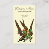 ヴィンテージ魔法使いオズ、ドロシー、邪悪なサル飛んでいる 名刺 (正面)