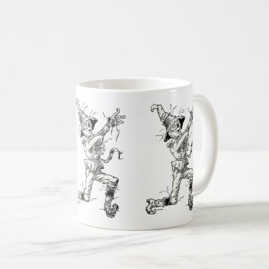ヴィンテージ魔法使いオズ・フェアリー・テイルズ、かかし コーヒーマグカップ (正面右)