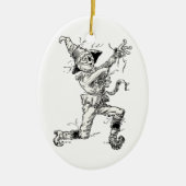 ヴィンテージ魔法使いオズ・フェアリー・テイルズ、かかし セラミックオーナメント (正面)