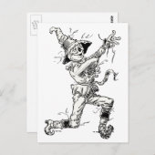 ヴィンテージ魔法使いオズ・フェアリー・テイルズ、かかし ポストカード (正面/裏面)