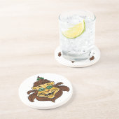 ヴィンテージ魔法使いオズ、ライオンがメガネをかけている コースター (側面)