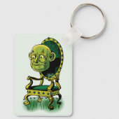 ヴィンテージ魔法使いオズ、不機嫌な魔法使いエメラルド玉座 キーホルダー (裏面)