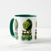 ヴィンテージ魔法使いオズ、不機嫌な魔法使いエメラルド玉座 マグカップ (正面左)