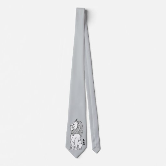 ヴィンテージ魔法使いオズ、勇敢な臆病ライオン ネクタイ (正面)