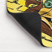 ヴィンテージ魔法使いオズ、眼鏡つきライオン マウスパッド (コーナー)