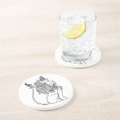 ヴィンテージ魔法使いオズ、臆病ライオン王冠 コースター (側面)