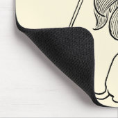 ヴィンテージ魔法使いオズ、臆病ライオン王冠 マウスパッド (コーナー)