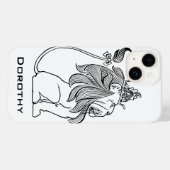 ヴィンテージ魔法使いオズ、臆病ライオン王冠 Case-Mate iPhoneケース (裏面 (横))