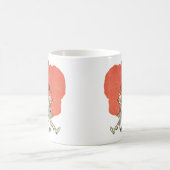 ヴィンテージ魔法使いドロシーとポピーな花 コーヒーマグカップ (中央)