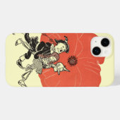 ヴィンテージ魔法使いドロシーとポピーな花 Case-Mate iPhoneケース (裏面 (横))