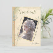 ヴィンテージ魔法土地紙卒業発表 招待状 (スタンド正面)