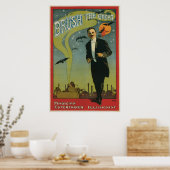 ヴィンテージ魔術師素晴らしを磨く ポスター (キッチン)