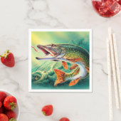 ヴィンテージ魚あらゆる目的パーティーナプキン スタンダードカクテルナプキン (インサイチュ)