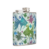 ヴィンテージ魚のパターン フラスク (右)