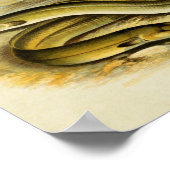 ヴィンテージ魚プリント035 |シャープで広いノーズのウナギ ポスター (角)