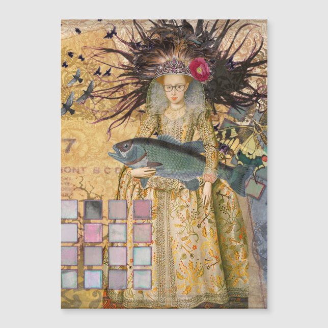 ヴィンテージ魚座の女性ゴシッククラシック体 (正面)