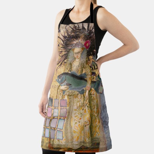 ヴィンテージ魚座の女性ゴシッククラシック体 エプロン (インサイチュ)