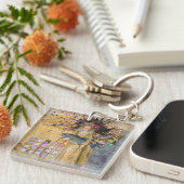 ヴィンテージ魚座の女性ゴシッククラシック体 キーホルダー (正面右)